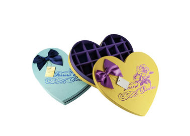 Yellow Chocolate Presentation Boxes Heart Shaped Chocolate Box Funny Sweet Style