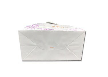 Boutique Bakery Packaging Bags / Biodegradable Take Away Food Packaging